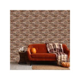10 Pack 3D Brick Wall Stickers 3D Wall Panels Peel And Stick White Brick Wallpaper PE Foam Self Adhesive Wallpaper Removable And Waterproof Art W (Option: asshows)