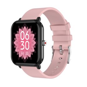 Smart bracelet MX09 calls to remind heart rate; blood pressure; blood oxygen; temperature; sleep monitoring; smart sports watch (colour: Pink)